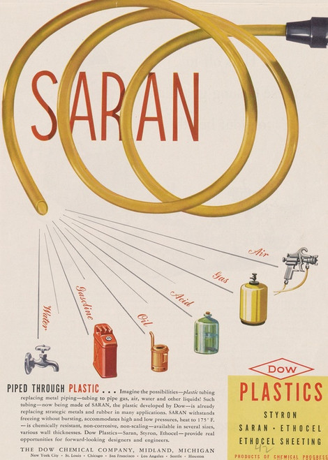 Digital Print - Saran: Piped Through Plastic by Dow Chemical Company