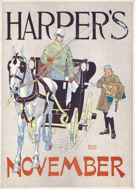 Digital Print - Harper's November by Edward Penfield