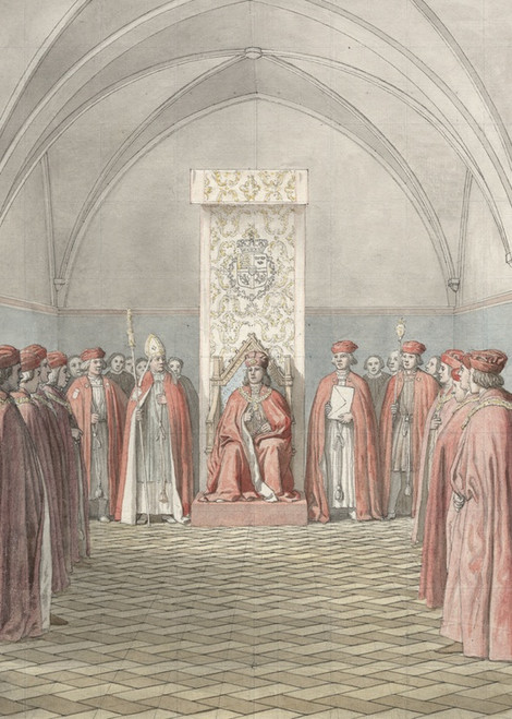 Digital Print - Elefantordenens Indstiftelse by Christoffer Wilhelm Eckersberg