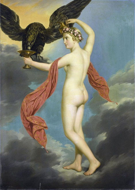 Digital Print - Hebe With Jupiter in The Guise of An Eagle by Gustav-Adolphe Diez