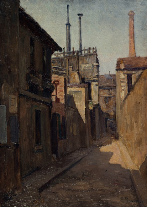 Digital Print - Entre du passage Moret, rue des Cordelires by Germain Eugne Bonneton