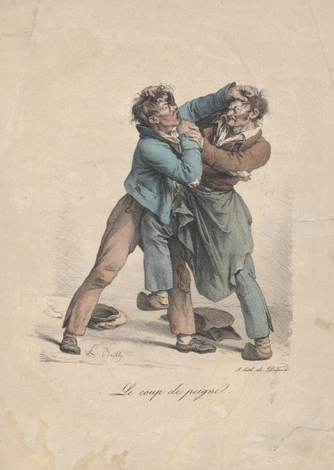 Digital Print - The Comb Punch by Louis Lopold Boilly