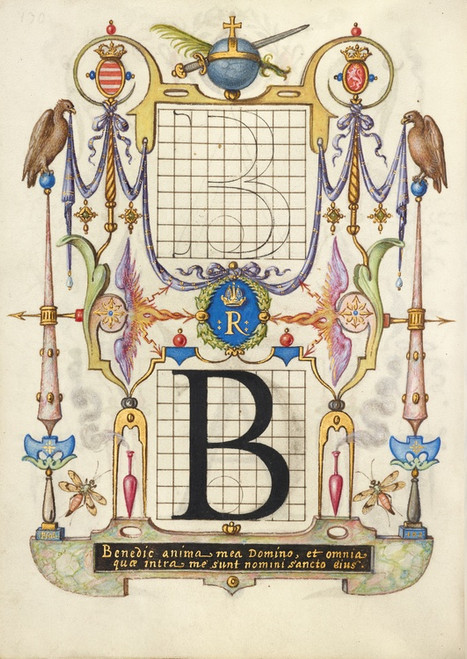 Digital Print - Guide for Constructing the Letter B by Joris Hoefnagel