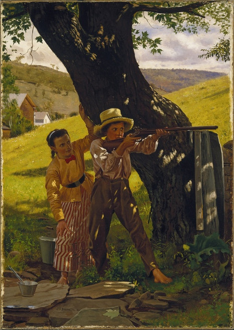 Digital Print - A Sure Shot by John George Brown