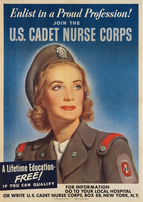 Digital Print - Enlist in a proud profession! Join the U.S. Cadet Nurse Corps by Carolyn Moorhead Edmundson