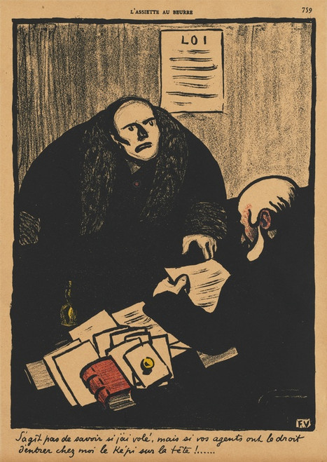 Digital Print - Crimes And Punishments; The question is, not whether... by Flix Vallotton