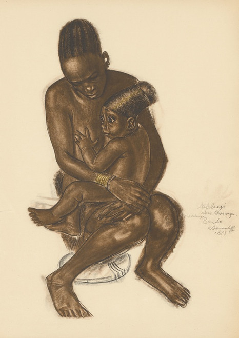 Digital Print - Dessins et peintures d'Afrique pl 35 by Alexandre Jacovleff