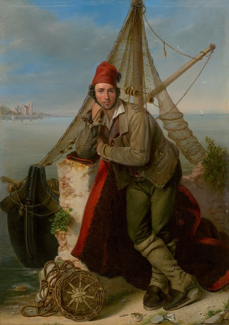 Digital Print - Venetian Fisherman by udovt Benick