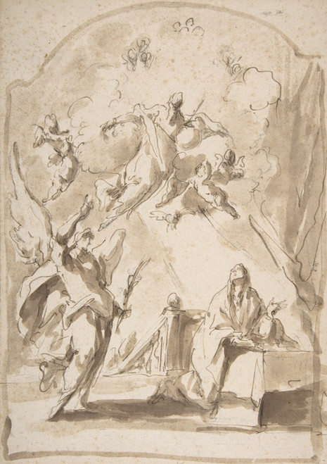 Digital Print - The Annunciation by Giovanni Antonio Pellegrini
