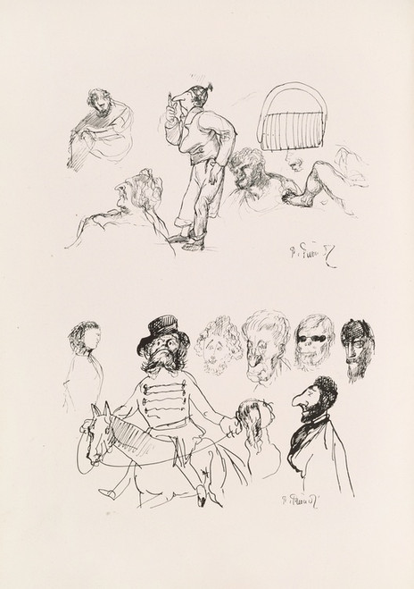 Digital Print - Les caricatures de Puvis de Chavannes Pl.29 by Pierre Puvis de Chavannes