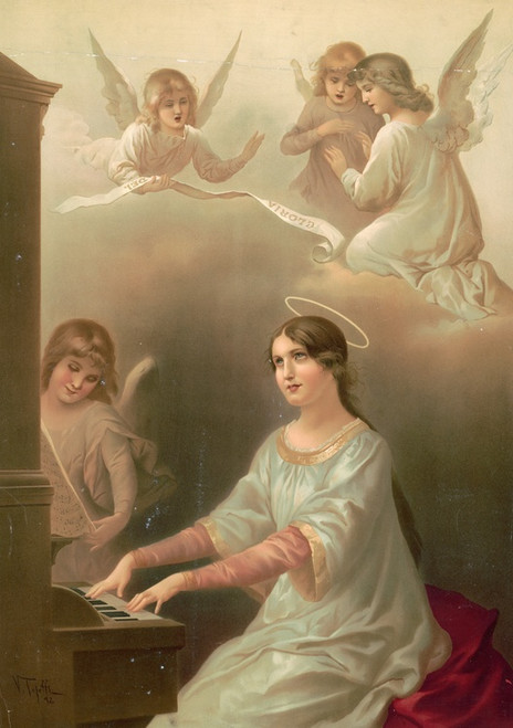 Digital Print - St. Cecilia by Virgilio Tojetti
