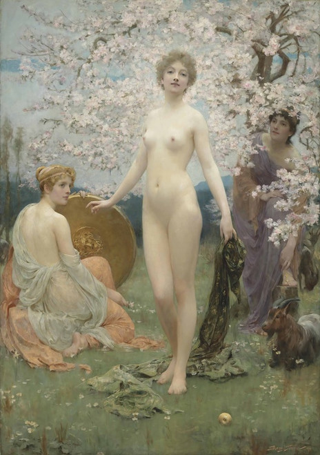 Digital Print - The Judgment Of Paris by Solomon Joseph Solomon