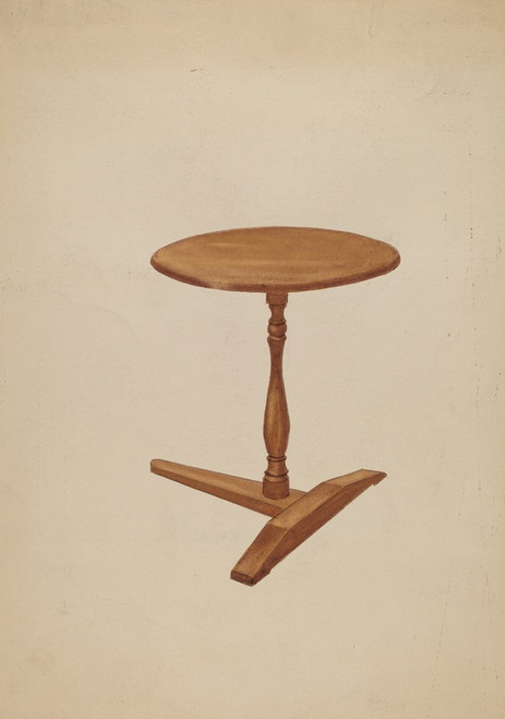 Digital Print - T-base Candle Stand by Robert Brigadier