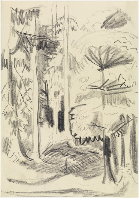 Digital Print - Mischwald by Ernst Ludwig Kirchner