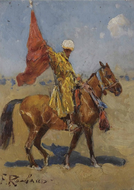 Digital Print - The Standard Bearer by Franz Roubaud
