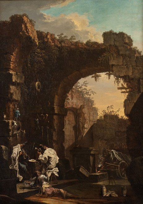 Digital Print - Concert in the Ruins by Alessandro Magnasco