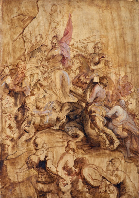 Digital Print - The Ascent to Calvary. The Bearing of the Cross by Peter Paul Rubens