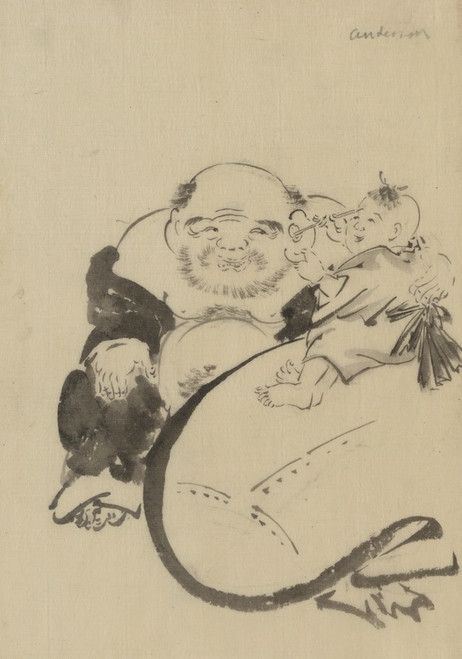 Digital Print - Shakuyaku kana ari by Katsushika Hokusai