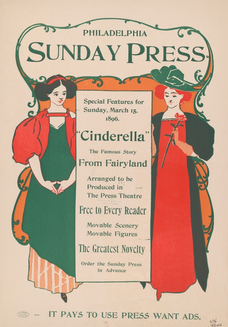Digital Print - Special features for Sunday, March 15th, 1896. by George Reiter Brill