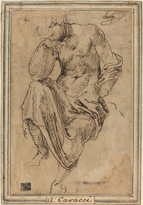Digital Print - Seated Female Figure after the Antique by Baldassare Peruzzi Digital Print - Seated Female Figure after the Antique by Baldassare Peruzzi