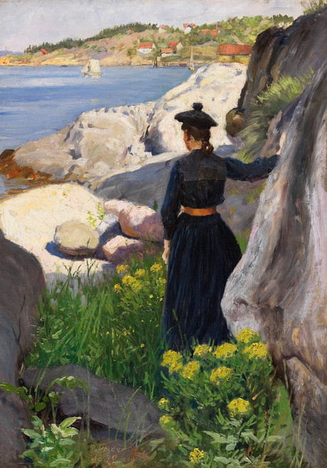 Digital Print - On the coast by Paul Fischer