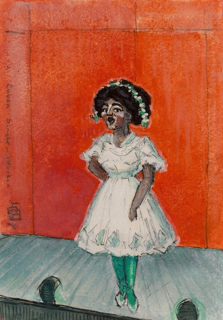 Digital Print - A Cuban Singer-Hoboken by Oscar Bluemner