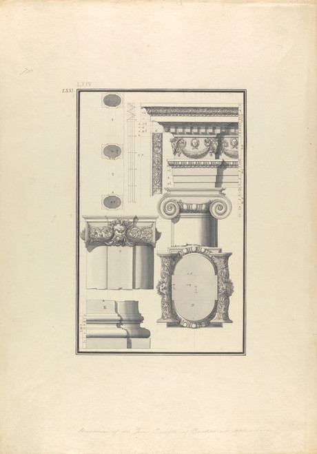 Digital Print - Remains of an Ionic Temple of Bacchus at Aphrodisias by Giovanni Battista Borra