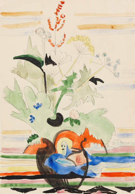 Digital Print - Stillleben mit Wiesenblumen by Ernst Ludwig Kirchner