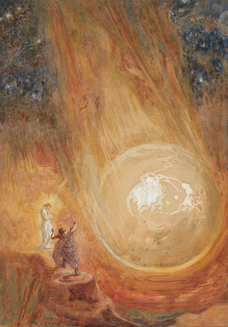 Digital Print - And I saw a star fall from heaven unto the earth' (Rev. IX - 1) by Henry John Stock