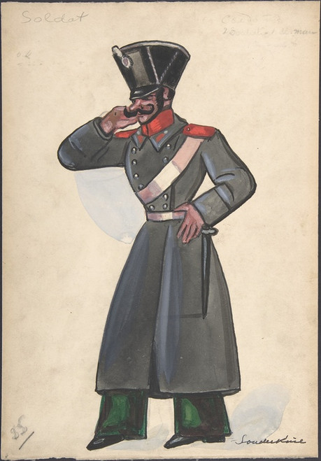 Digital Print - Soldat by Sergey Yurievich Sudeikin