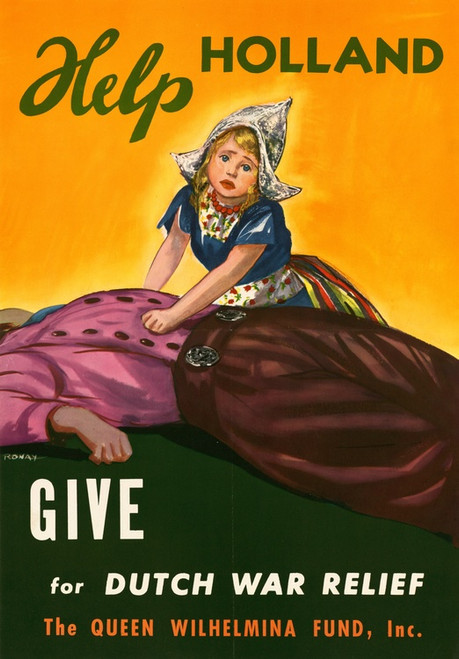 Digital Print - Help Holland Give for Dutch War Relief by Ronay