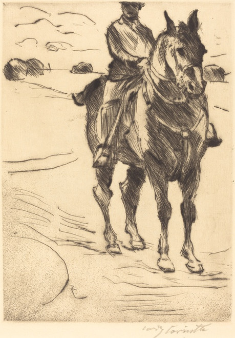 Digital Print - Horseman - II (Reiter II) by Lovis Corinth