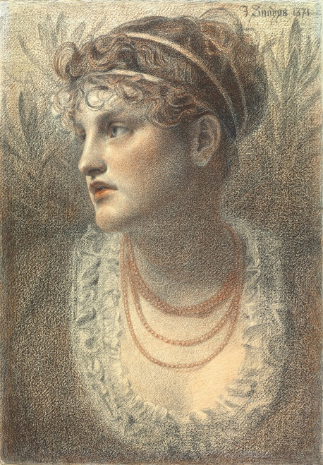 Digital Print - The Coral Necklace by Frederick Sandys