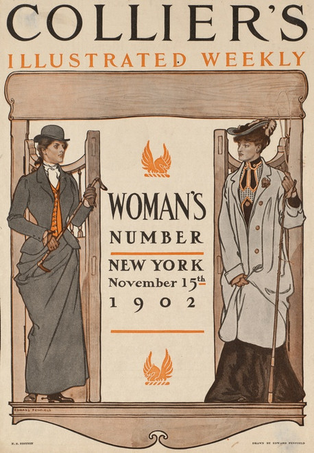 Digital Print - Collier's illustrated weekly. Woman's number, New York, November 15th, 1902. by Edward Penfield