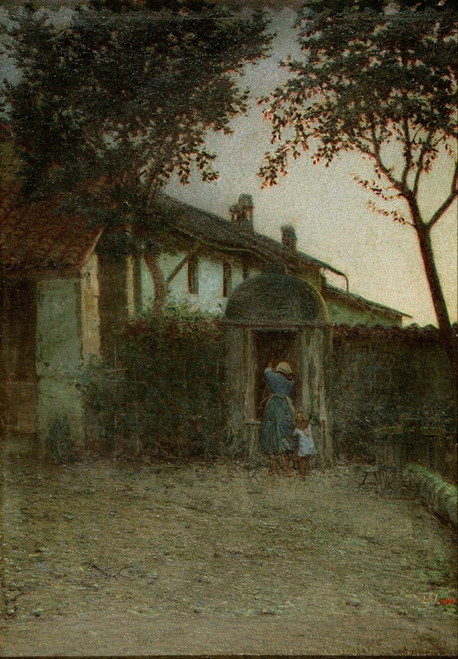 Digital Print - Dawn by Angelo Morbelli