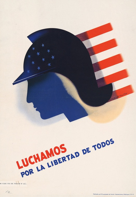 Digital Print - Luchamos por la libertad de todos by Edward McKnight Kauffer
