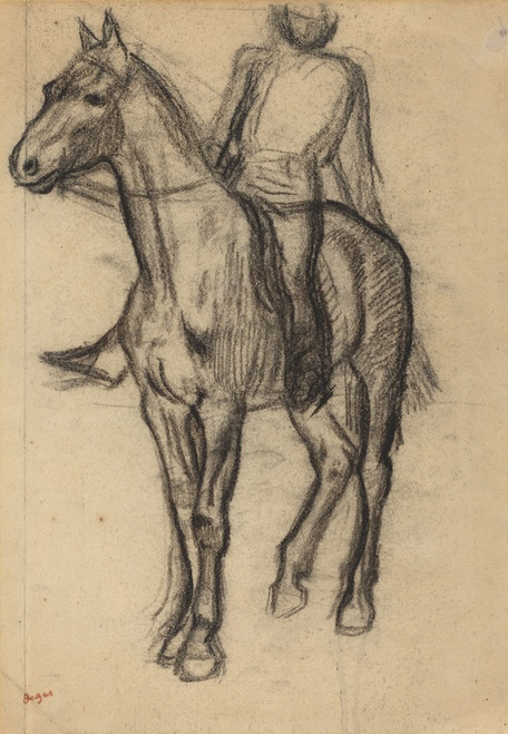 Digital Print - Horse and Rider by Edgar Degas