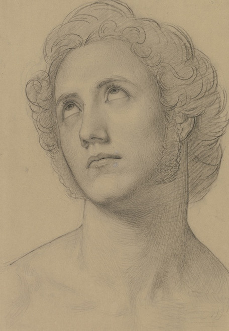 Digital Print - Young man, looking up by Marie Ellenrieder