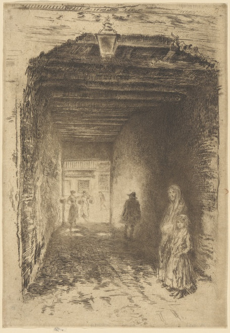 Digital Print - The Beggars by James Abbott McNeill Whistler
