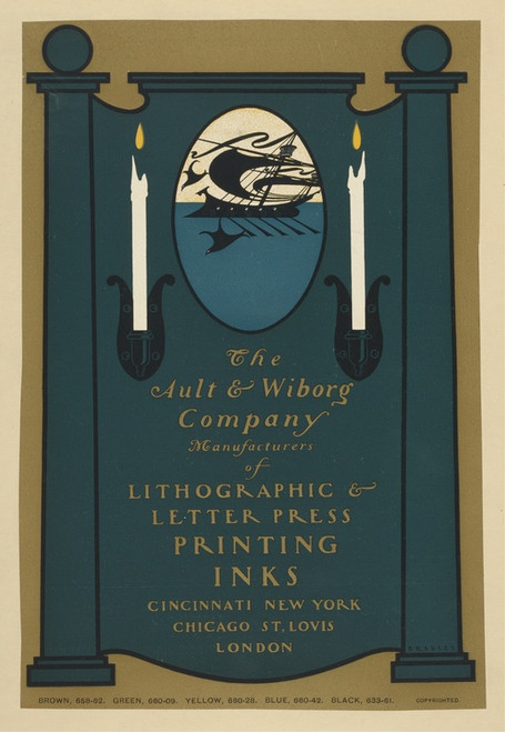 Digital Print - Ault and Wiborg, Ad. 133 by Will Bradley