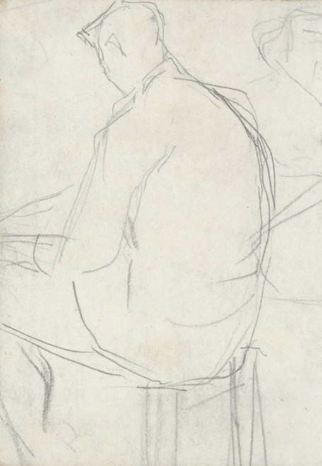 Digital Print - Man Seated on aStool by Georges Seurat