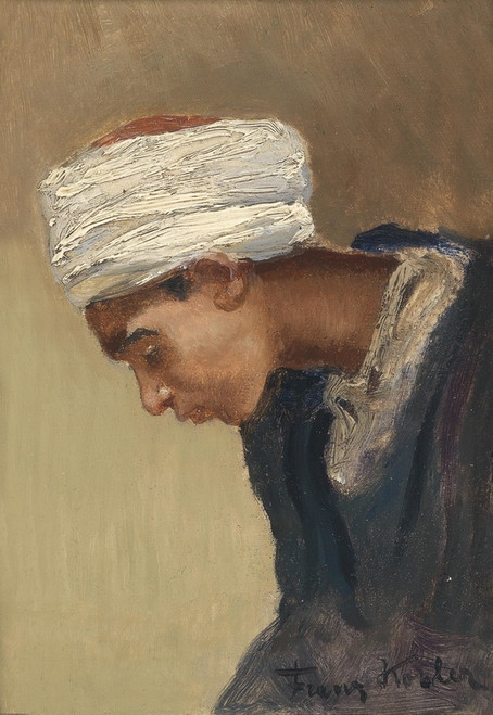 Digital Print - Orientalischer Portraitkopf 2 by Franz Xaver Kosler