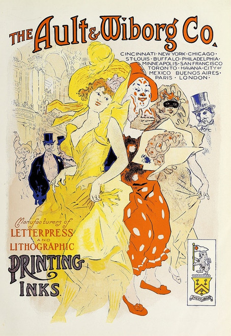 Digital Print - Ault and Wiborg, Ad. 042 by Jules Chret