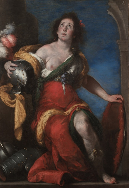 Digital Print - Allegorical Figure by Bernardo Strozzi