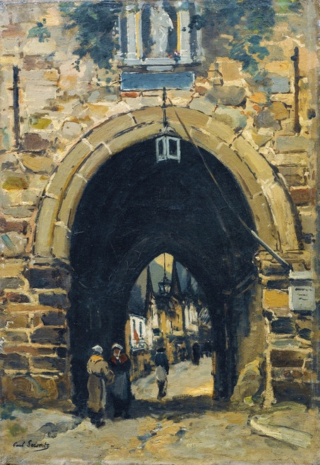 Digital Print - Porte mdivale  Dinan by Paul Lecomte