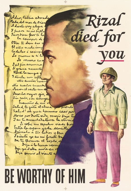Digital Print - Rizal Died for You: Be Worthy of Him by U.S. Information Agency