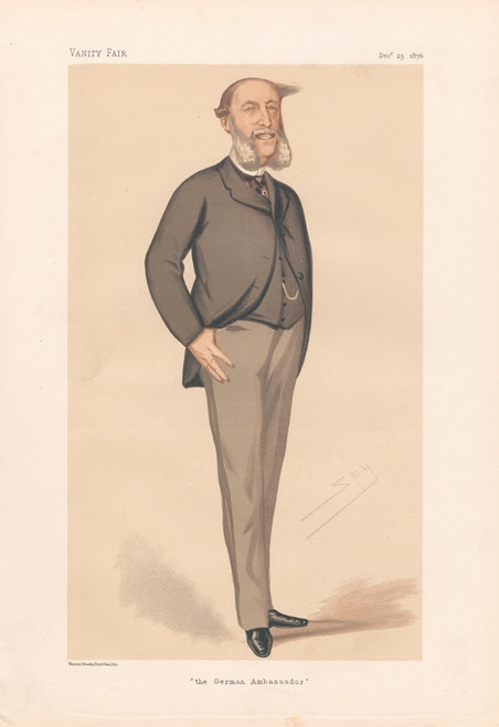 Digital Print - Ambassadors to England; The German Ambassador, Count George Herbert Munster, 23 December 1876 by Leslie Matthew Ward