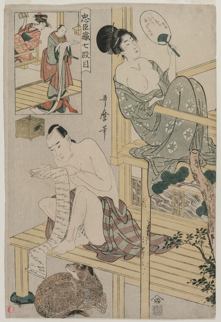 Digital Print - Act VII from the series The Storehouse of Loyal Retainers by Kitagawa Utamaro