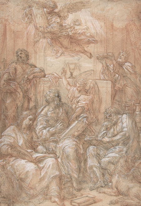 Digital Print - Allegory of the Old and New Dispensations by Carlo Maratti