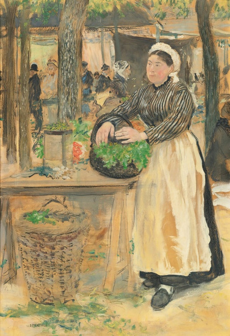 Digital Print - La Cuisinire Au March by Jean Franois Raffalli